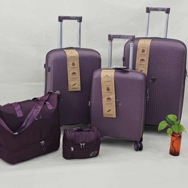ست ۴ تکه چمدان برند وارداتی جنس pp فول آپشن رنگبندی