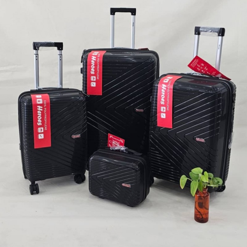 ست ۴ عددی چمدان نشکن pp برند هرویس heroes رنگبندی