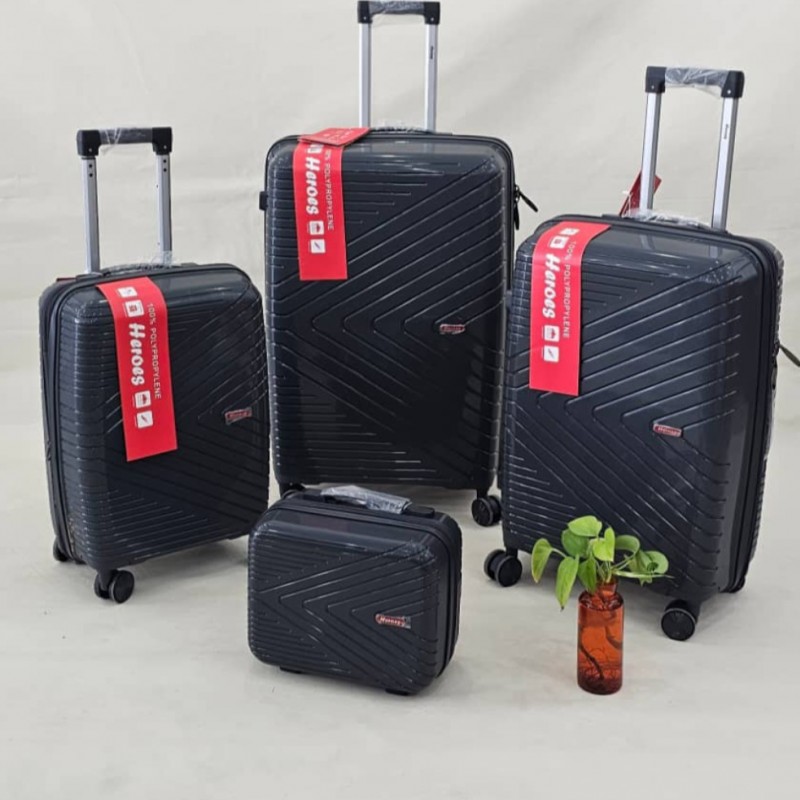 ست ۴ عددی چمدان نشکن pp برند هرویس heroes رنگبندی