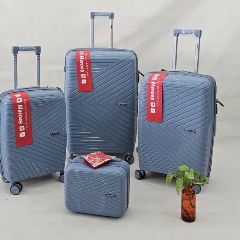 ست ۴ عددی چمدان نشکن pp برند هرویس heroes رنگبندی