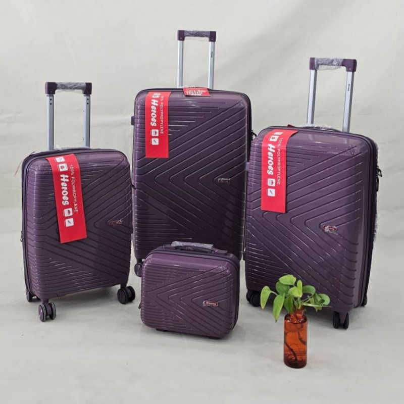 ست ۴ عددی چمدان نشکن pp برند هرویس heroes رنگبندی