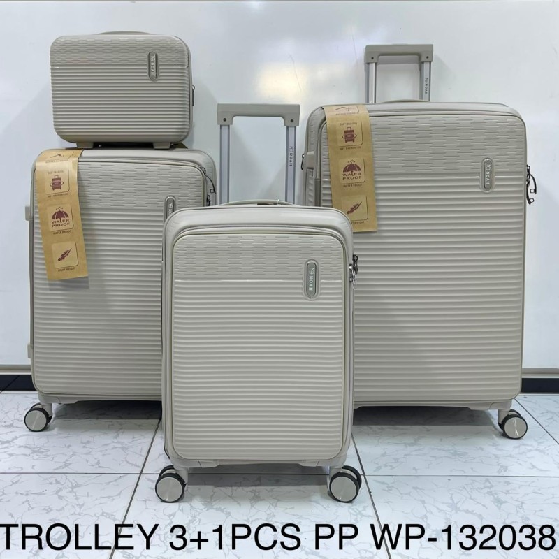 چمدان وارداتی نشکن پلی پروپیلن و دارای جای لپ تاپ فول آپشن noha