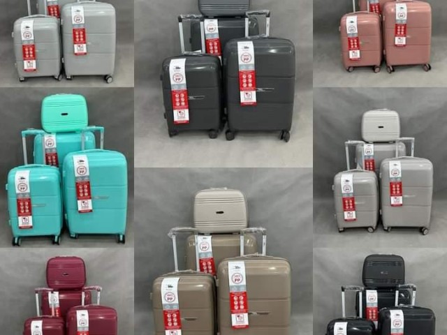چمدان  وارداتی برند مونزا monza. ضدضربه ۱۰۰٪نشکن. ۴ تکه بزرگ متوسط کابین آرایشی