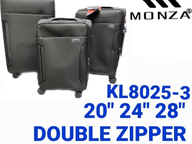 چمدان برزنتی برند مونزا (وارداتی) ۳ تکه بزرگ متوسط کابین