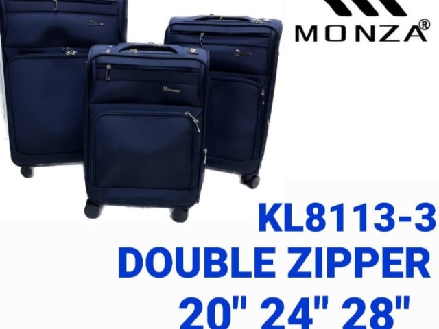 چمدان برزنتی برند مونزا (وارداتی) ۳ تکه بزرگ متوسط کابین
