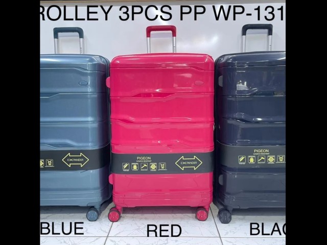 ست کامل ۳ تکه چمدان برند پیژن سفارش امارات ، نشکن ، فول آپشن ، کیفیت عالی