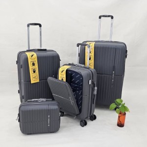 مجموعه 4عددی چمدان نشکن مارک جنس بدنه پروپیلن p.p کاملا نشکن سبک و مقاوم  در رنگ های مختلف