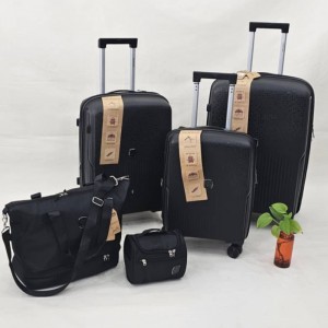 مجموعه ۵ تا یی چمدان جنس پلی پروپیلن نشکن فول آپشن  در طرح جدید رنگبندی