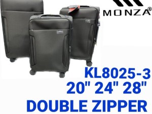 چمدان برزنتی برند مونزا (وارداتی) ۳ تکه بزرگ متوسط کابین