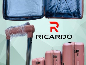 مجموعه 3 تا یی چمدان جنس پلی پروپیلن نشکن فول آپشن  در ۸ رنگ طرح جدید برند ریکاردو ricardo Suitcase pp