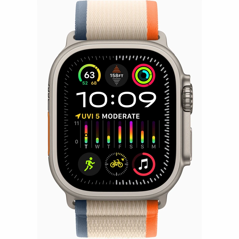 ساعت هوشمند اپل (اپل واچ) مدل Ultra 2 Titanium Case Trail Loop 49mm (بند تریل)