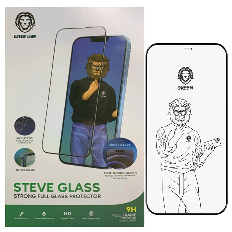 محافظ صفحه نمایش گرین لاین مدل Steve مناسب برای گوشی موبایل اپل iPhone 13 / 13 Pro