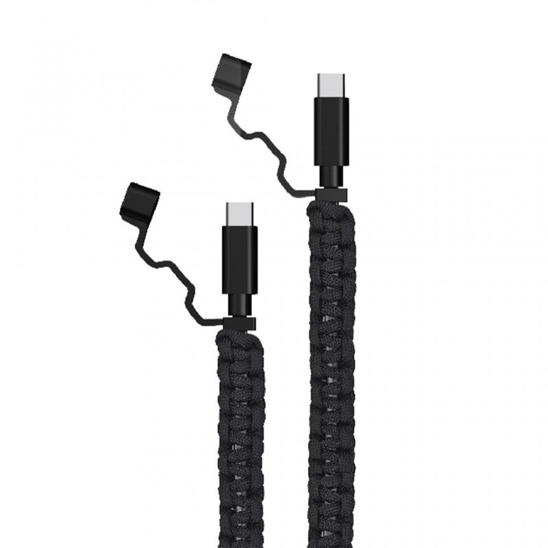 کابل شارژ تایپ سی به تایپ سی گرین لاین GNRSCC2C60BK طول 1 متر توان 60 وات (Green rescue cable usb-c to usb-c)