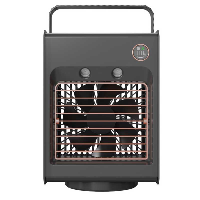 کولر مه پاش پرودو Porodo Air &amp; Mist Portable Cooling Fan With Night Light