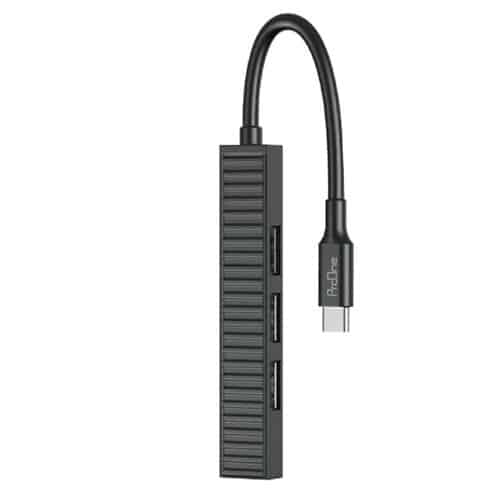 هاب چهار پورت USB-C پرووان مدل PHU553(مشکی