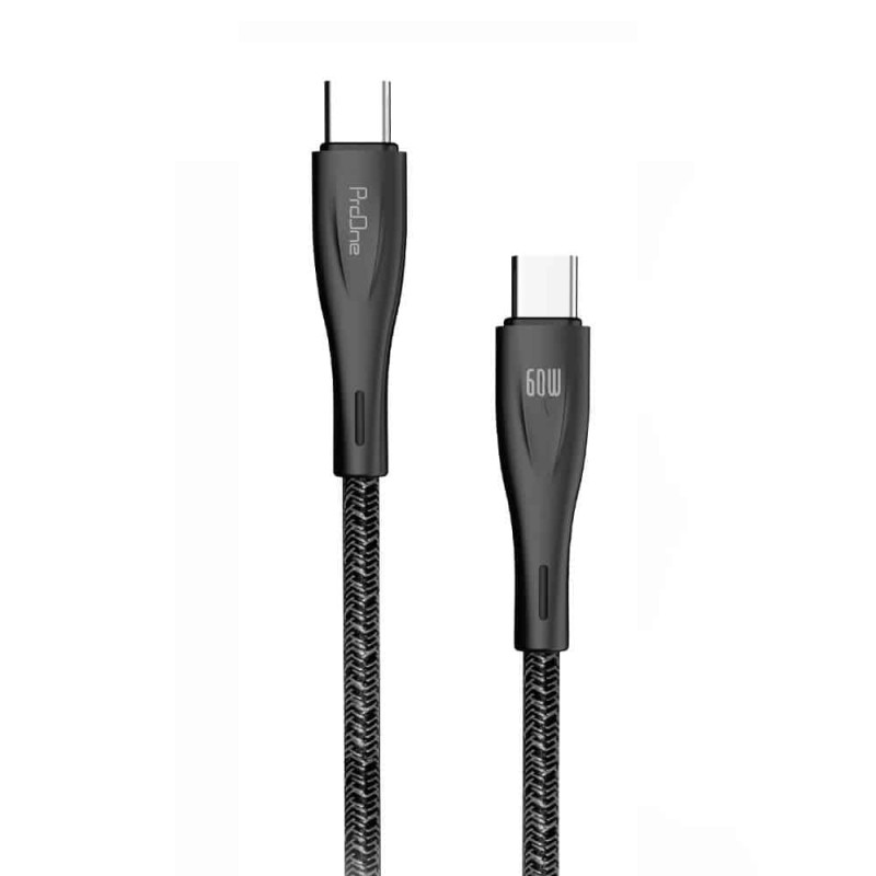 کابل تبدیل USB-C پرووان مدل PCC111 100W PD طول 1متر