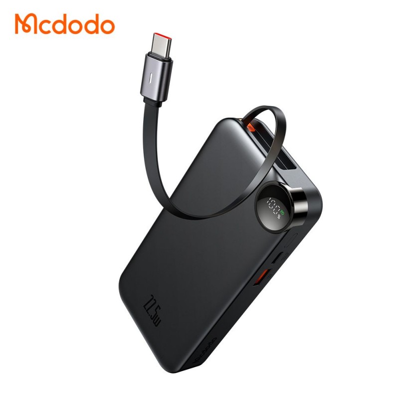 پاوربانک 22.5 وات ظرفیت 10000 مک دودو مدل MCDODO MC-386 بهمراه کابل شارژ