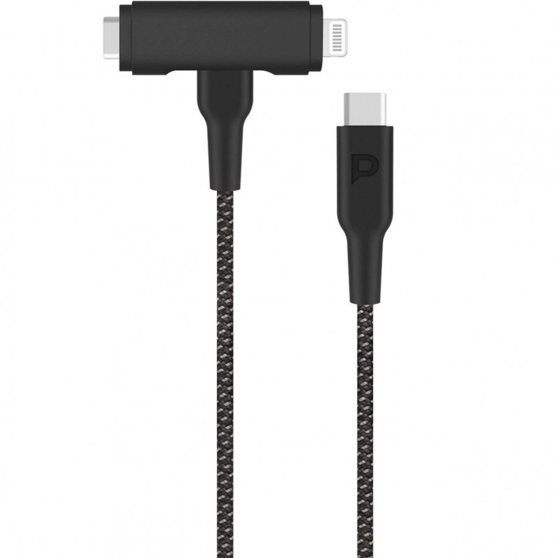 کابل تایپ سی به لایتنینگ 30 سانتی پاورولوژی Powerology Type-C To lightning PD Data Cable PCAB006BK