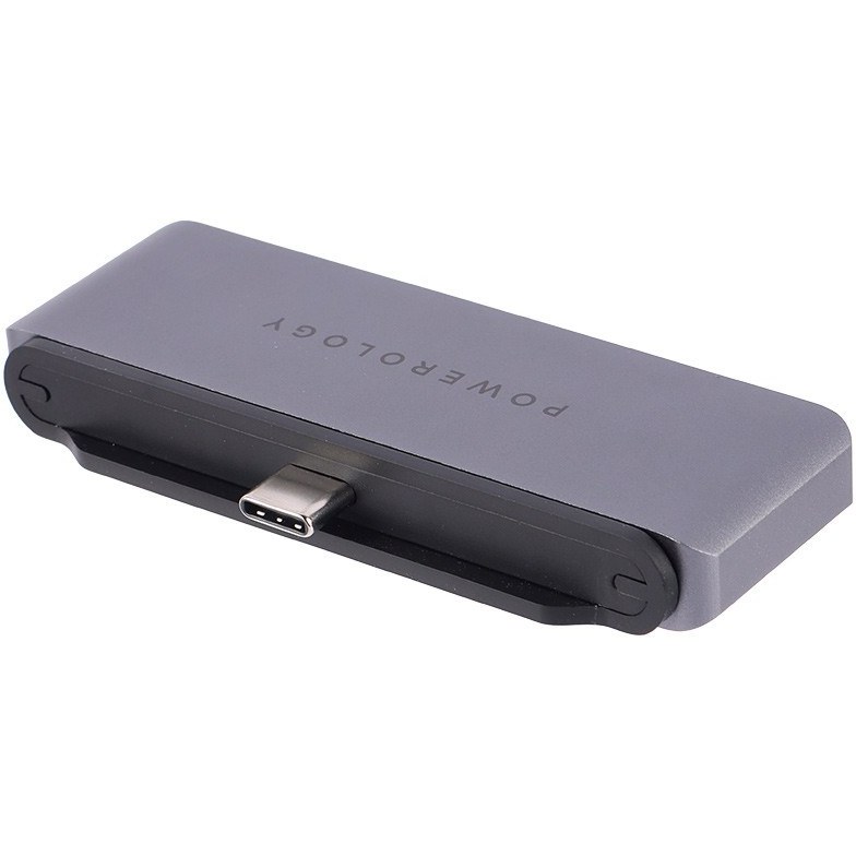 هاب تایپ سی 11 پورت پاورولوژی Powerology Multi-Display USB-C HUB And Laptop Stand P11CHBMCGY