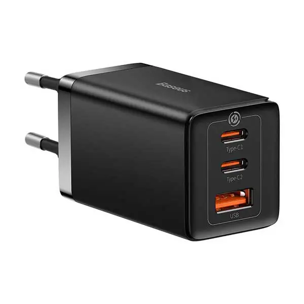 آداپتور شارژ دیواری 20 وات دو پورت بیسوس BASEUS Palm USB+Type-C Dual Port CCZC20UE