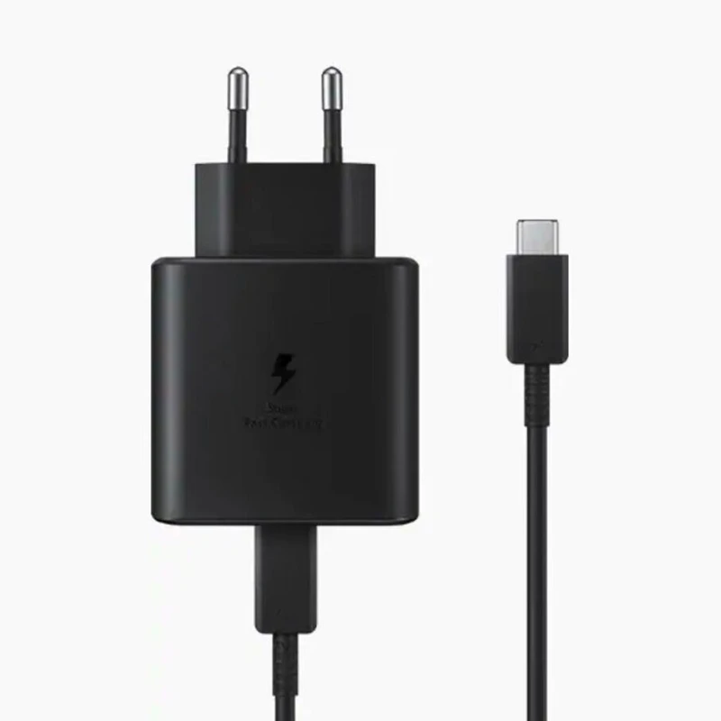 آداپتور سوپر فست شارژر سامسونگ اورجینال ۴۵ وات همراه کابل 1 متر Samsung Super Fast Charger 45W EP-TA845