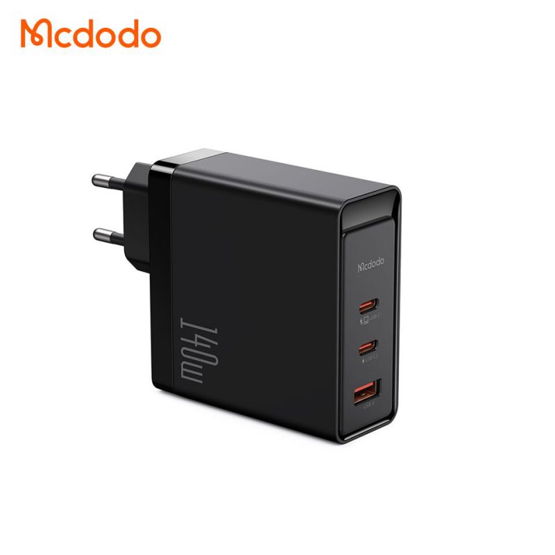 آداپتور شارژ 3 پورت 65 وات همراه با کابل جویروم Joyroom 65W Gan ultra Charger jr-Tcg01