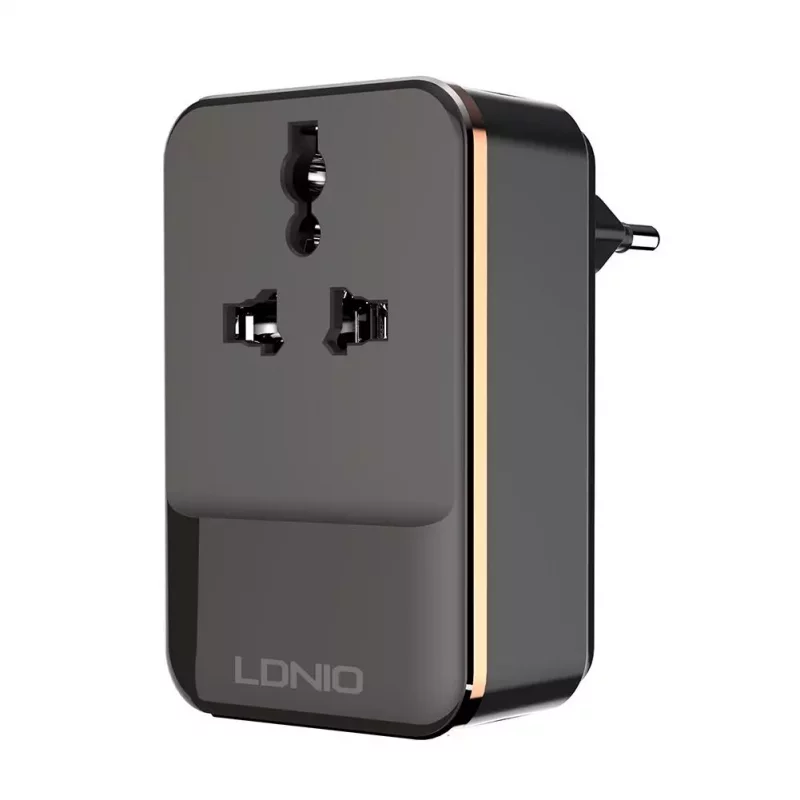 شارژر مسافرتی و مبدل برق ال دی نیو LDNIO A3306 TRAVEL CONVERTER ADAPTER FAST CHARGING