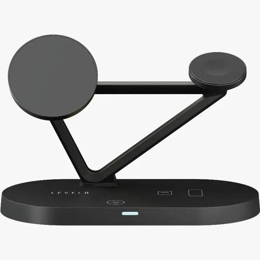 استند و شارژر وایرلس رو میزی لولو Levelo Arch Trio MagSafe Wireless Qi Compact Charging Stand