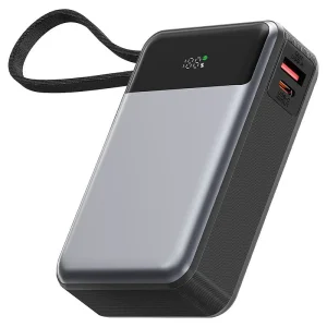 پاوربانک 20000 ایس فست ACEFAST M22 PD130W GaN Fast Charger توان 130 وات همراه با کابل متصل