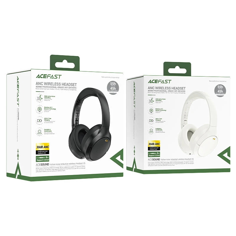 هدفون بلوتوث ایس فست ACEFAST H6 ANC Wireless Headset