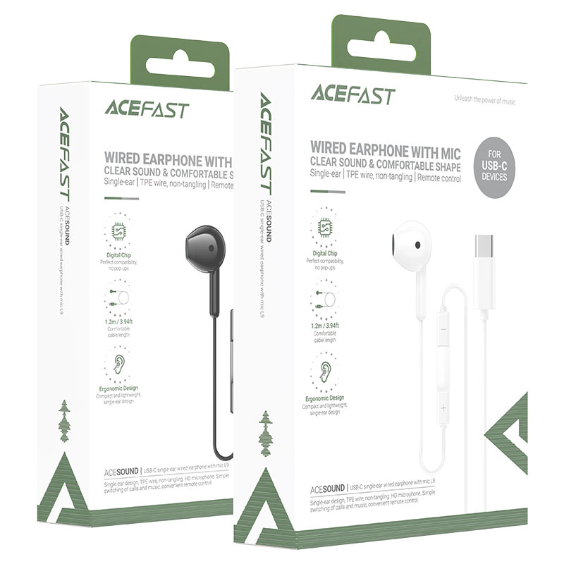 هندزفری سیمی تک گوش Type-c ایس فست ACEFAST L9