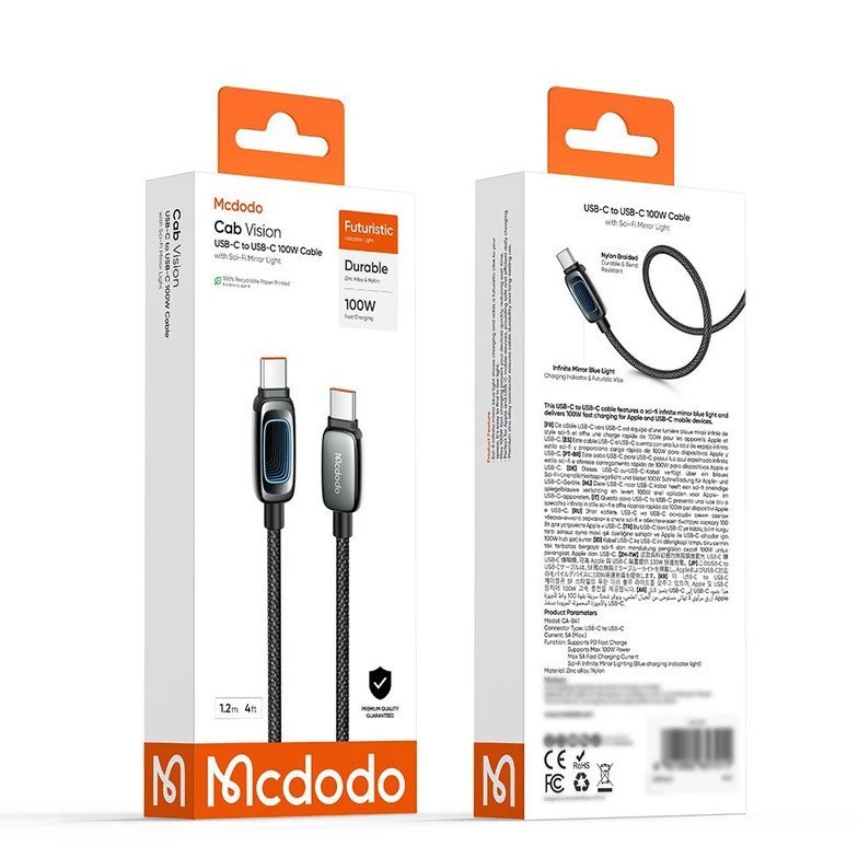 کابل تبدیل USB-C مک دودو مدل CA-708 طول 1.8 متر