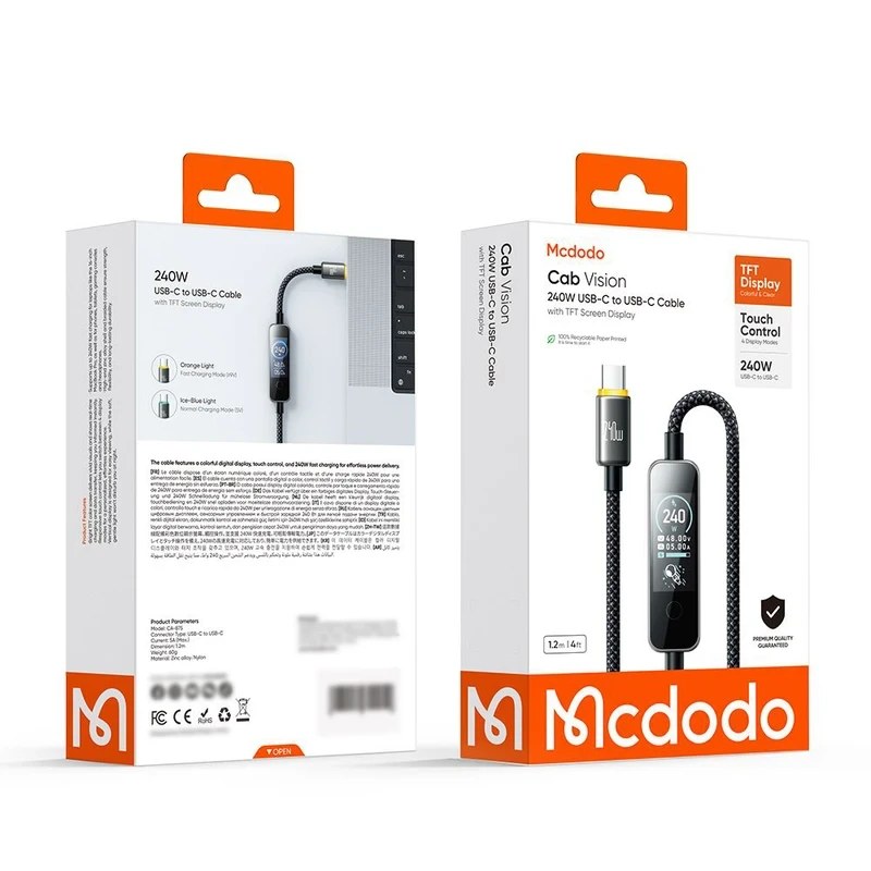 کابل USB-C مک دودو مدل CA-875 طول 1.2 متر
