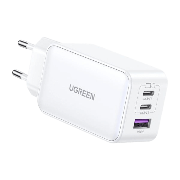 شارژر دیواری 65 وات Nexode با دو پورت USB-C و یک پورت USB-A یوگرین مدل CD361