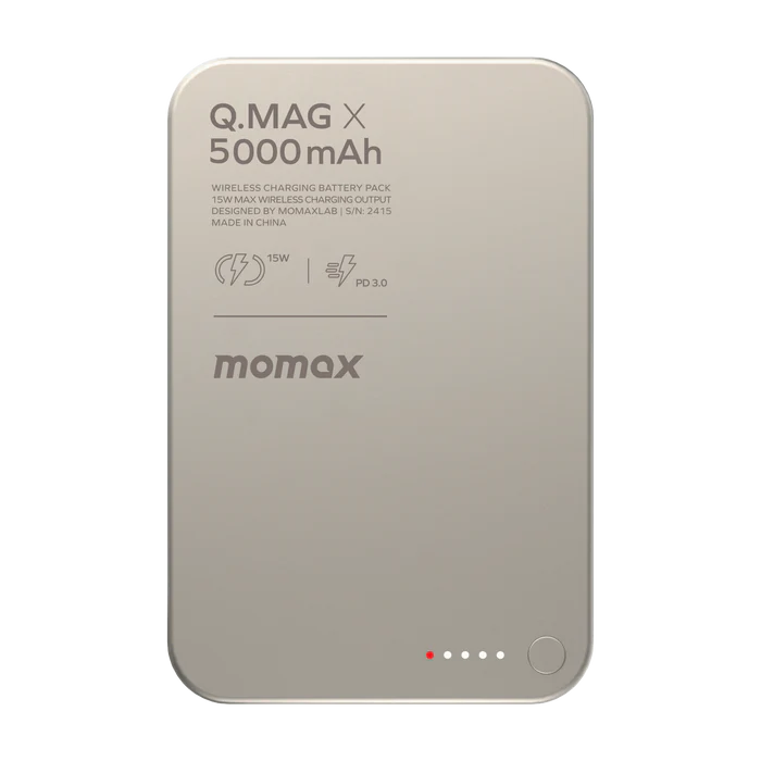 پاوربانک مگنتی momax Q.mag x1 مدل IP116e (13mm ultra slim)