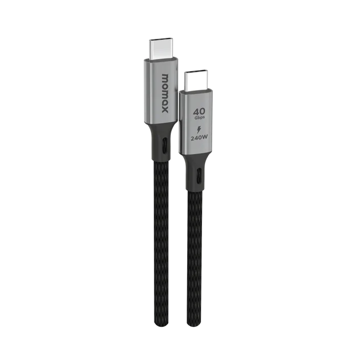 کابل انتقال دیتا تایپ سی به تایپ سی Elite | USB-C to USB-C Braided Cable 240W (1m) مومکس (momax)