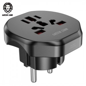 تبدیل برق سه به دو گرین لاین Green Lion Universal Conversion EU Plug 2