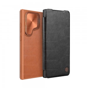 کیف کلاسوری نیلکین مدل Qin Prop Leather مناسب برای گوشی موبایل سامسونگ Galaxy S24 Ultra