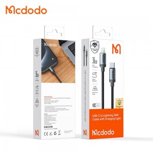 کابل شارژ سریع تایپ سی به لایتنینگ 36 وات کارپلی مک دودو مدل MCDODO CA-4820 طول 1متر