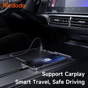 کابل شارژ سریع تایپ سی به لایتنینگ 36 وات کارپلی مک دودو مدل MCDODO CA-4820طول 1متر
