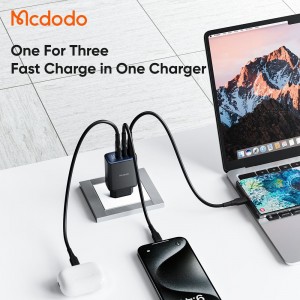 شارژر آداپتور دیواری 3پورت 30 وات مک دودو مدل MCDODO CH-2180