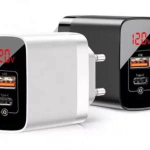 آداپتور دیواری دو پورت سریع بیسوس Baseus Mirror Lake BS-E911 Charger QC3.0 CCJMHC 18W