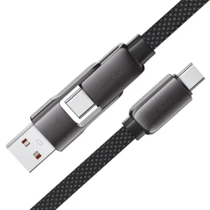 کابل دو سر Type-C و USB ایس فست ACEFAST C13-05 طول 20 سانتی‌متر توان 60 وات