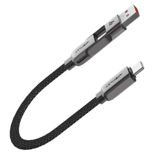 کابل دو سر Type-C و USB ایس فست ACEFAST C13-05 طول 20 سانتی‌متر توان 60 وات