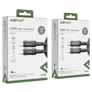 کابل Type-C به Type-C ایس فست ACEFAST C4-03 طول 2 متر توان 100 وات