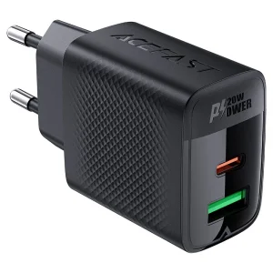 شارژر دیواری ایhttps://cdnfa.com/stfiran/2558/files/thumb/14673443.webp?1771320708س فست ACEFAST A78 PD20W GaN Fast Charger توان 20 وات