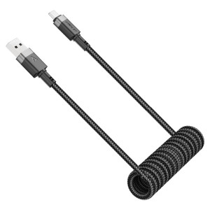 کابل Type-C فنری ایس فست ACEFAST C14-04 طول 1.2 متر توان 15 وات