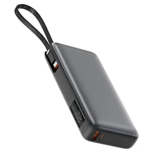 پاوربانک 20000 ایس فست ACEFAST M22 PD130W GaN Fast Charger توان 130 وات همراه با کابل متصل