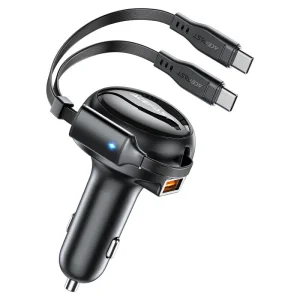 شارژر فندکی ایس فست ACEFAST B13 53W Fast Charger توان 53 وات همراه با کابل متصل