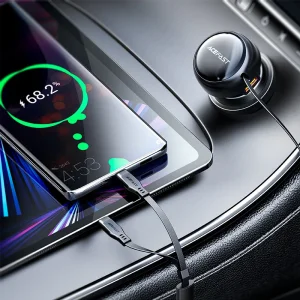 شارژر فندکی ایس فست ACEFAST B13 53W Fast Charger توان 53 وات همراه با کابل متصل
